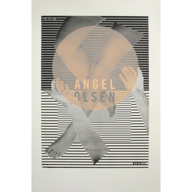 2019 Contemporary Music Poster by Sebastien Lépine - Angel Olsen For Sale - Image 6 of 6