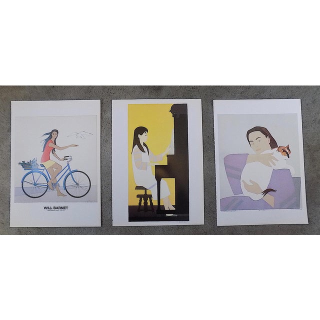Printmaking Materials Vintage Signed/Titled Will Barnet Lithographs - Set of 3 For Sale - Image 7 of 7