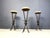 Brown Vintage French Wrought Iron Bar Stools, 1960s, Set of 3 For Sale - Image 8 of 12