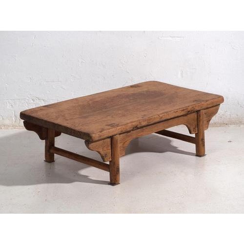 Low Antique Qing Dynasty Shanxi Kang Table in Pine For Sale - Image 10 of 10