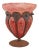 Early 20th Century French Wrought Iron Mounted Art Glass Vase For Sale