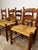 Wood Danish Oak Chairs with Seagrass Seats attributed to Hans Dau, 1940s, Set of 6 For Sale - Image 7 of 9