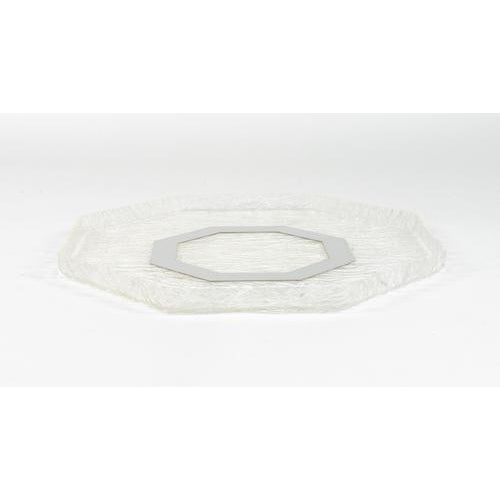 Willy Rizzo Mid-Century Serving Tray in Acrylic Glass & Steel, Italy, 1970s For Sale - Image 4 of 14
