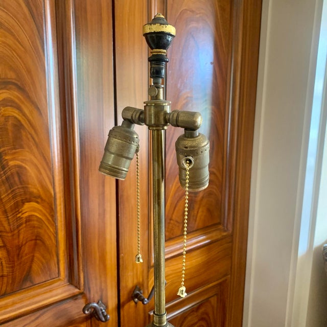 Antique Painted and Gilded Samovar Lamp For Sale - Image 18 of 18