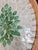 Set of 3 Oval Handmade Rattan Mother of Pearl Inlaid Trays With Green Floral Pattern For Sale In Chicago - Image 6 of 6