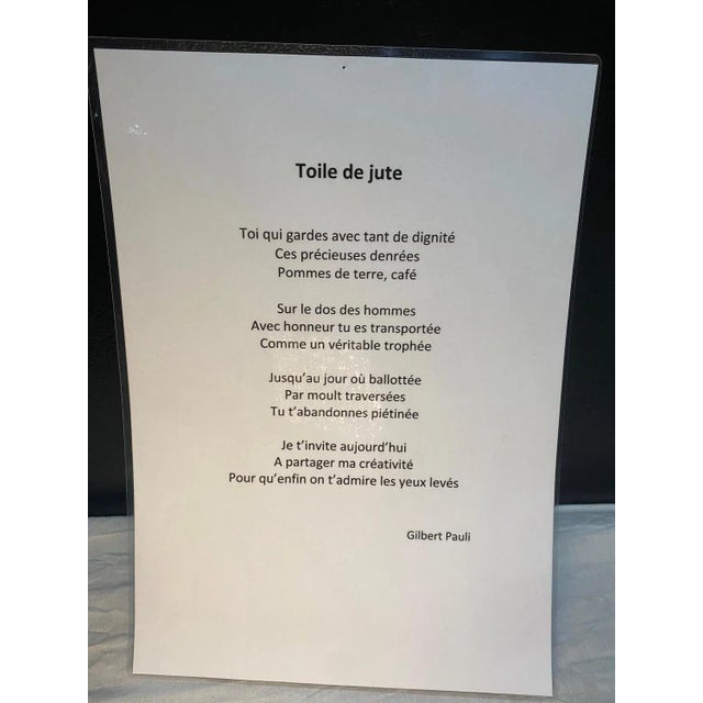 Gilbert Pauli, Perpétuer, Oil on Burlap, 2003 For Sale - Image 9 of 10