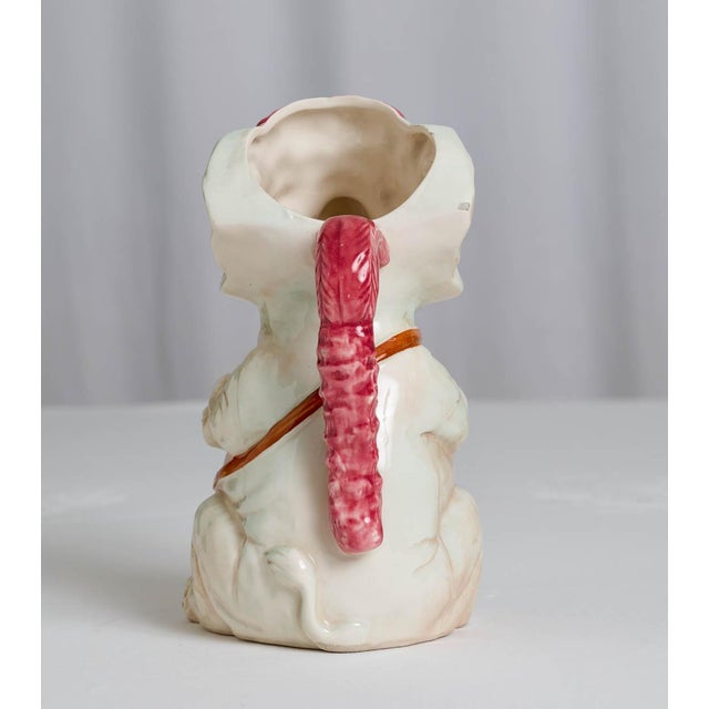 Antique French Majolica Elephant Pitcher For Sale In San Francisco - Image 6 of 8