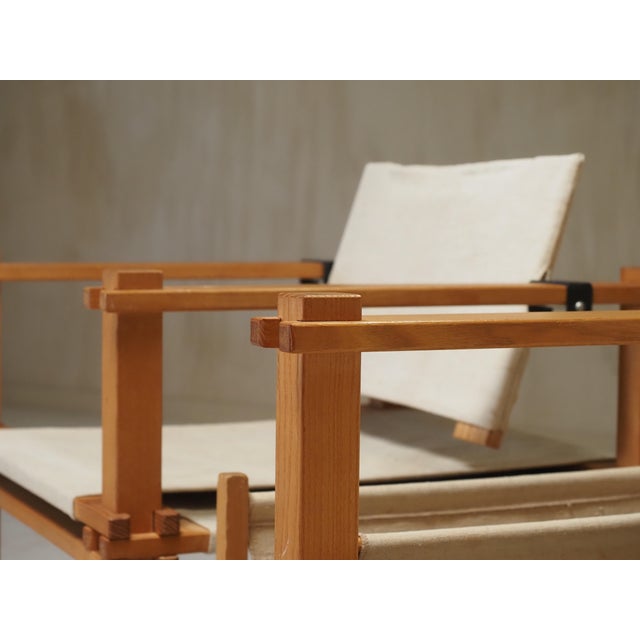1960s Farmer Chairs and Magazine Rack by Gerd Lange for Bofinger, 1960s, Set of 2 For Sale - Image 5 of 12
