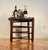 Vintage Wood Folding Tray Table Removable Serving Tray Brass Gallery For Sale - Image 12 of 12