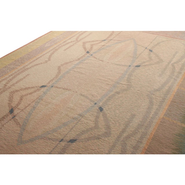 Rug & Kilim Vintage Van Campen Style Needlepoint in Polychromatic Patterns by Rug & Kilim For Sale - Image 4 of 5