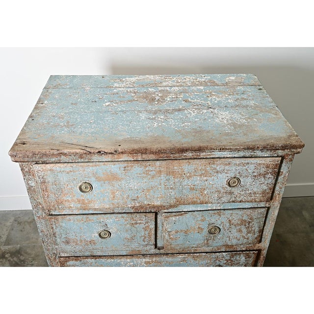 Spanish 19th Century Painted Chest of Drawers From Catalonia For Sale - Image 12 of 15