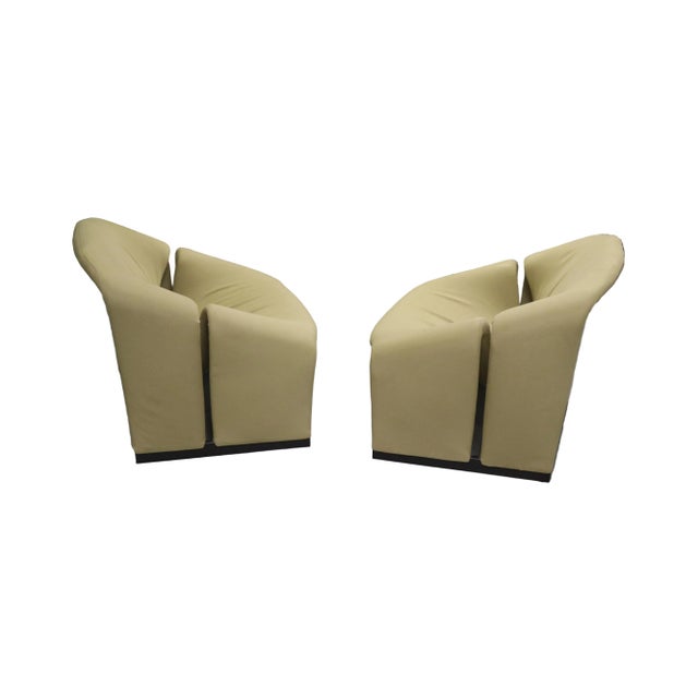 Mid-Century Modern 1966 Pair of Model F580 Groovy Arm Chairs by Pierra Paulin for Artifort For Sale - Image 3 of 11