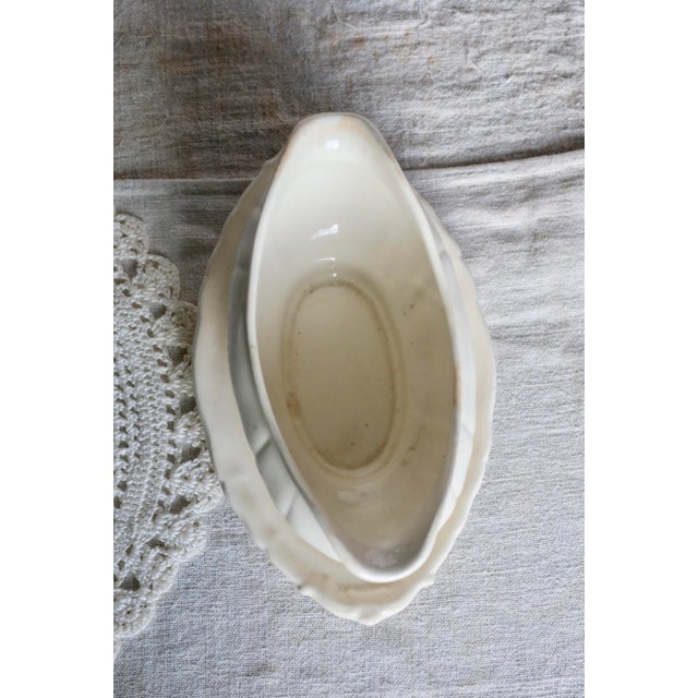 Ceramic Antique Ivory Earthenware Gravy Boat from Villeroy & Boch, 1970s For Sale - Image 7 of 10