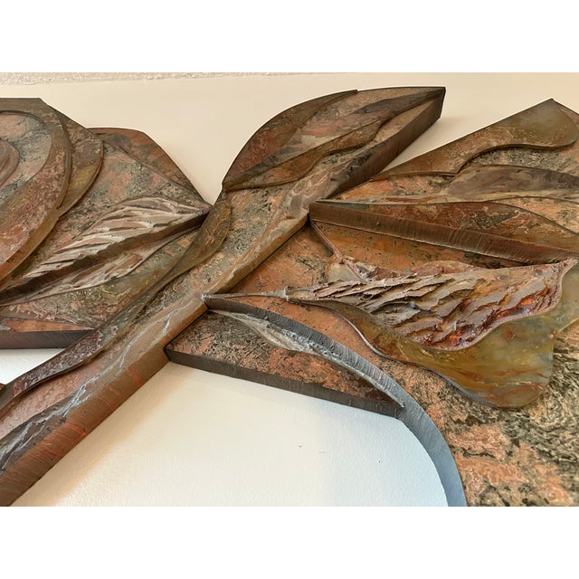 A powerful and elegant wall-mounted sculpture by acclaimed California artist Laddie John Dill, composed of three separate...