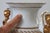Neoclassical Porcelain Gold & White Female Figural Urn For Sale - Image 12 of 13