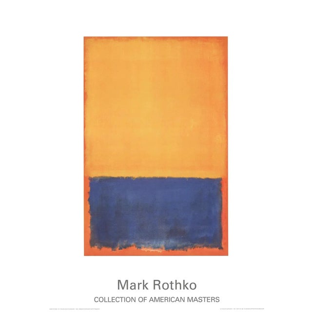 1955 Mark Rothko Yellow, Blue, Orange Lithograph | Chairish