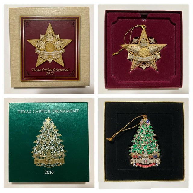 20 Commemorative Texas State Capitol Christmas Ornaments - 2001-2023 For Sale - Image 9 of 12