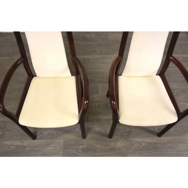 1970s 1970s Rosewood Color Dining Arm Chairs by Boltinge - a Pair For Sale - Image 5 of 9
