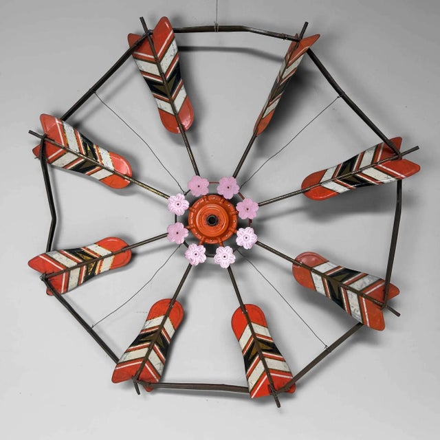 Vintage Spinning Wheels Koinobori Matsuri Wall Decoration, Japan, 1950s, Set of 2 For Sale - Image 18 of 18