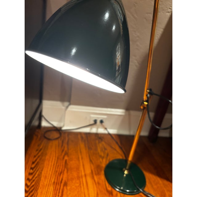 Dark Green Vintage Louis Baldinger & Sons Architectural Drawing Lamp For Sale - Image 8 of 9