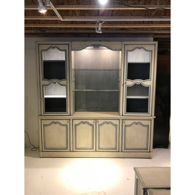 1980s French Curio China Display Cupboard Armoire For Sale - Image 4 of 12