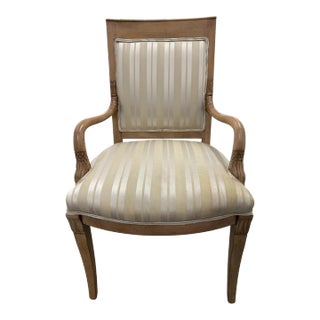 Late 20th Century Meyer Gunther Martini Carved Arm Chair For Sale