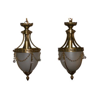 Diamond Baratta Pendants - A Pair For Sale