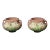 Mid 20th Century Pink Roseville Art Pottery Planters with Iris Pattern - Set of 2 For Sale