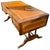 Magnificent double-sided English flat desk with extensions on both sides, crafted from mahogany. Dimensions: Height 74 cm,...