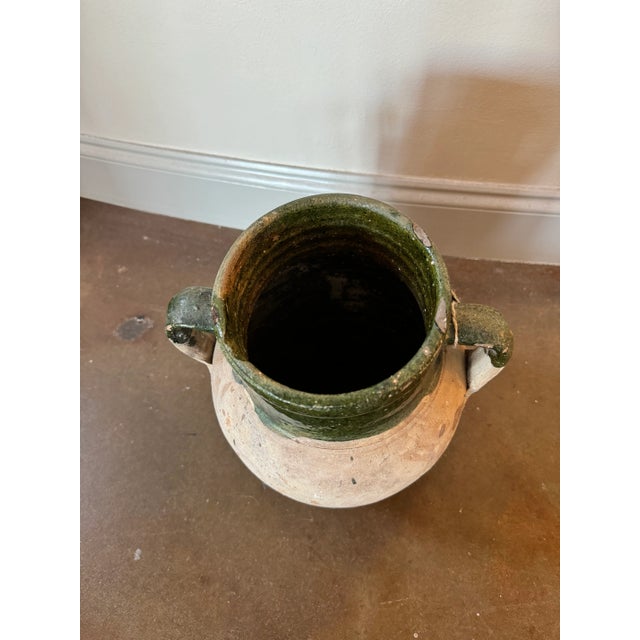 French Provincial Mid 20th Century French Olive Jar, Medium For Sale - Image 3 of 3