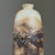 Vintage Monumental Brutalist Sculptural Beige Ceramic Vase, Signed For Sale - Image 4 of 9