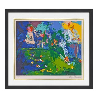 LeRoy Neiman, Pool Room, Hand Signed Serigraph, Edition of 350, Framed, Contemporary, 1971 For Sale