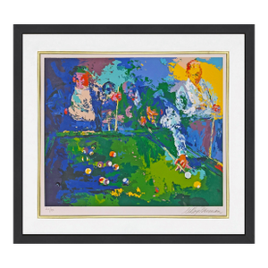 LeRoy Neiman, Pool Room, Hand Signed Serigraph, Edition of 350, Framed, Contemporary, 1971