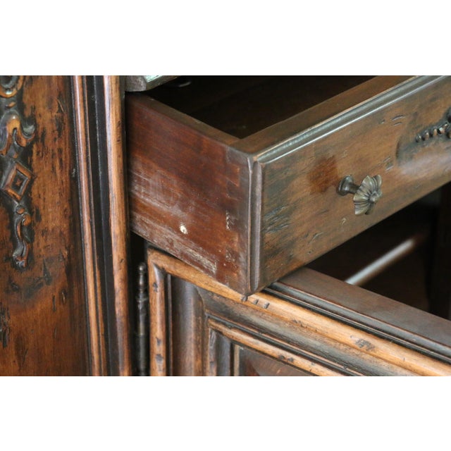 Wood Vintage Italian Curio Cabinet, 1930s For Sale - Image 7 of 12