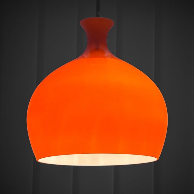 Pendant lamp Löken, Swedish for “The Onion”, designed by Swedish architect Helge Zimdal for the manufacturer Falkenbergs...