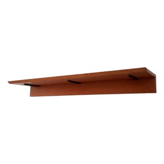Wooden Wall Shelf by Giovanni Offredi for Saporiti Italia, 1980s For Sale