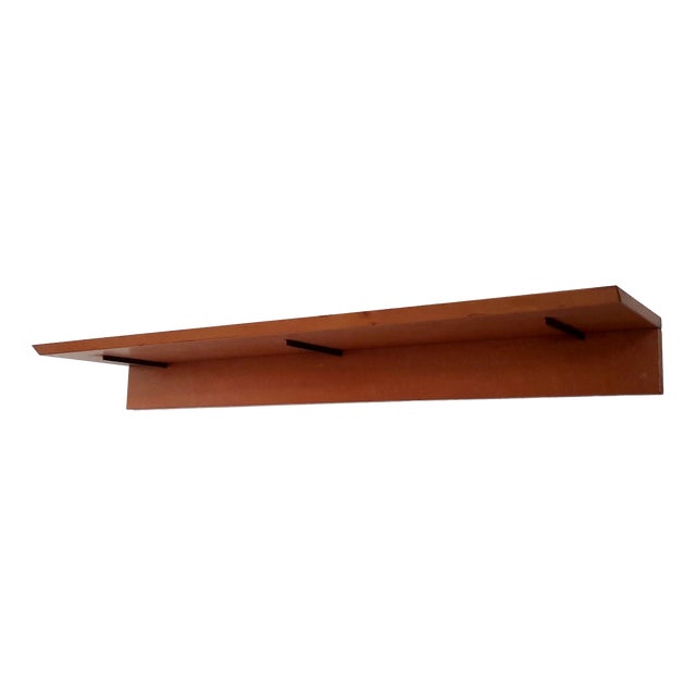 Wooden Wall Shelf by Giovanni Offredi for Saporiti Italia, 1980s For Sale
