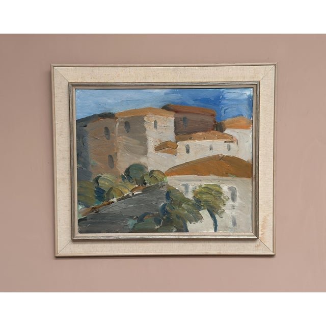 Sven‑erik Markhed, Cityscape, 1950s, Oil Painting, Framed For Sale - Image 13 of 18