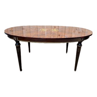 Louis XVI Style Oval Dining Table For Sale