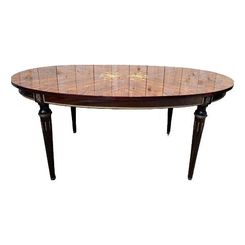 Louis XVI Style Oval Dining Table For Sale