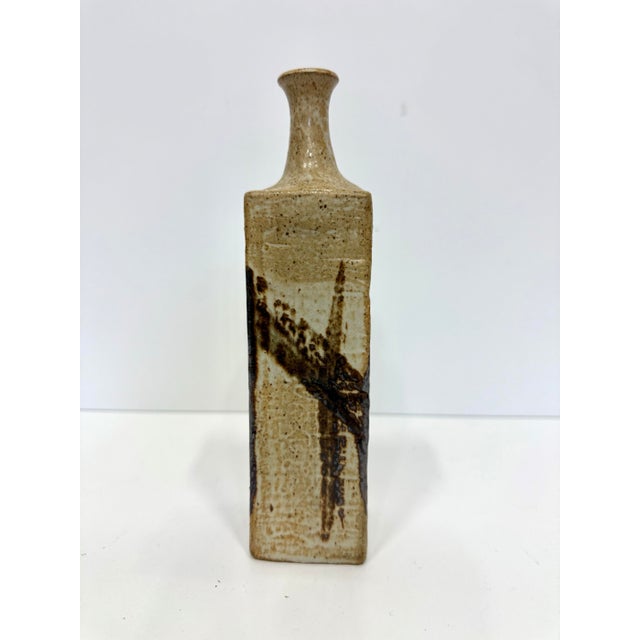 Mid-Century Organic Modern Studio Pottery Vase For Sale - Image 4 of 7
