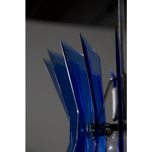 1970s Pendant Lamp in Glass from Veca, 1970 For Sale - Image 5 of 8