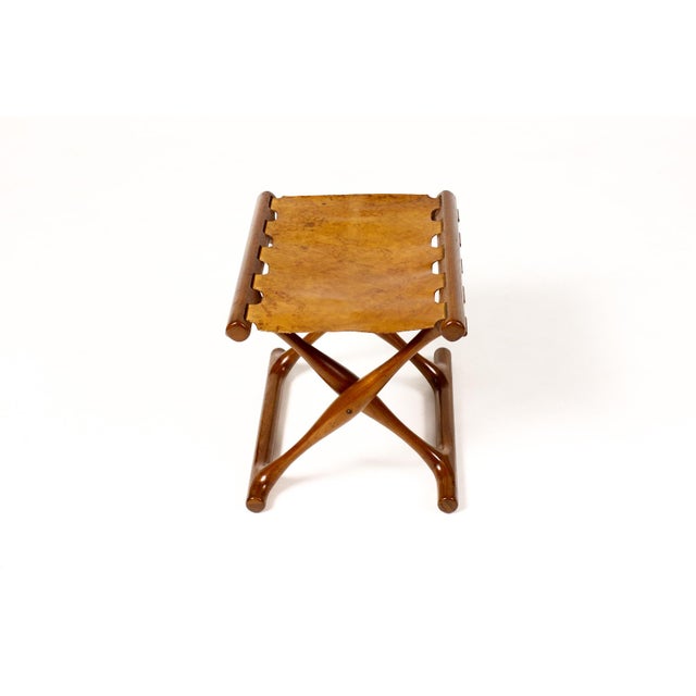 1960s 1960s Danish Modern / Mid Century Teak “Gold Hill” Foot Stool – Attributed to Poul Hundevad for Vamdrup Stølefabrik For Sale - Image 5 of 8