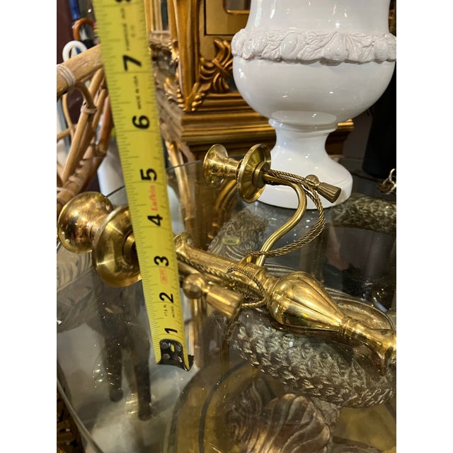 Neoclassical Pair of Brass Neoclassical Sconces For Sale - Image 3 of 6