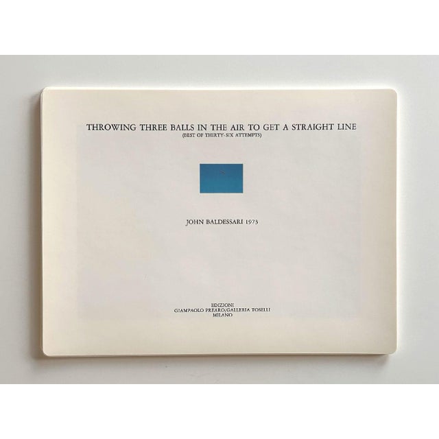 John Baldessari, Throwing Three Balls in the Air to Get a Straight Line, 1973, Photographic Paper For Sale - Image 10 of 13