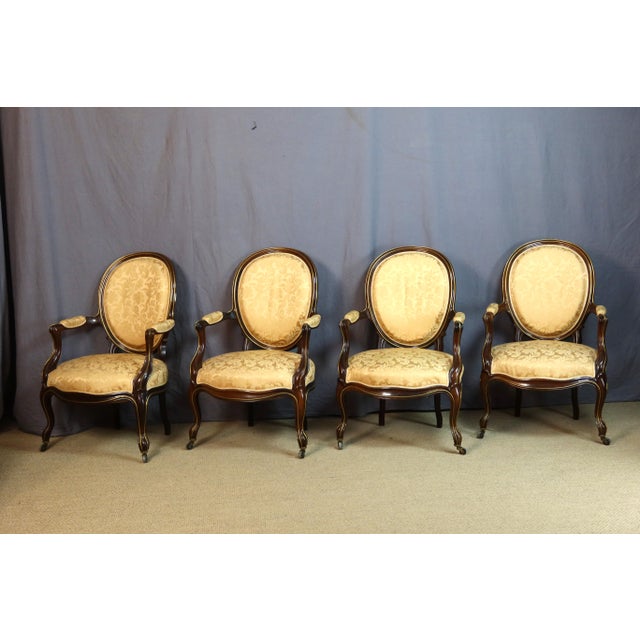 Napoleon III Salon Chairs, Set of 6 For Sale - Image 13 of 16