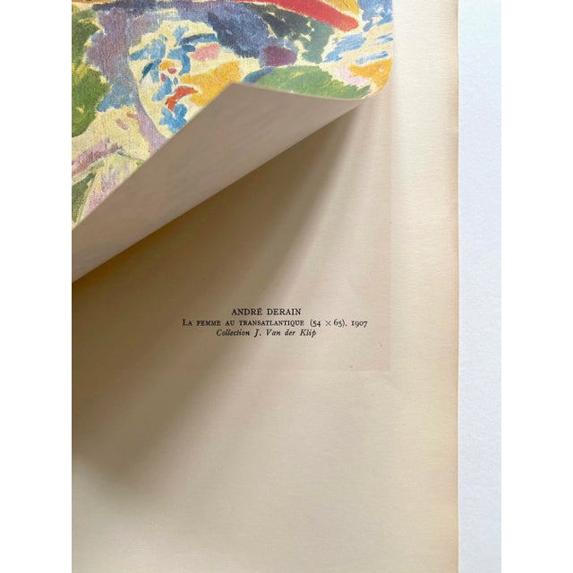 Andre Derain Vintage 1948 Fauvism Lmtd Edtn French Fine Art Lithograph Print " La Femme Au TransatlVintage " 1907 For Sale In Kansas City - Image 6 of 10