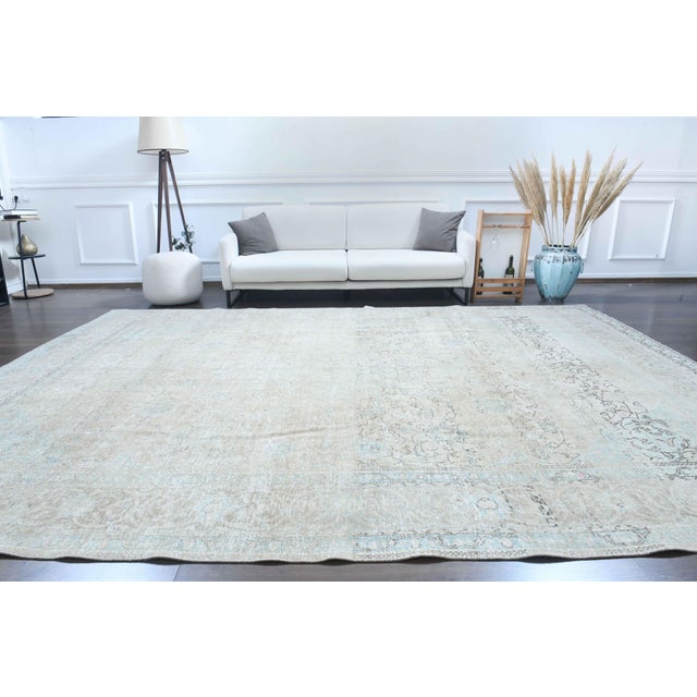 Vintage Persian Hand-Knotted area rug is a semi-antique vintage area rug. The ' 70s Eastern region of Anatolian's unique...