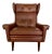 Vintage Danish Caramel Brown Leather Chair by Svend Skipper, 1964 For Sale