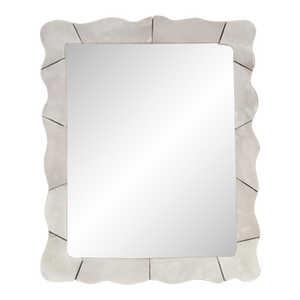Ceramic Wavy Mirror, Large